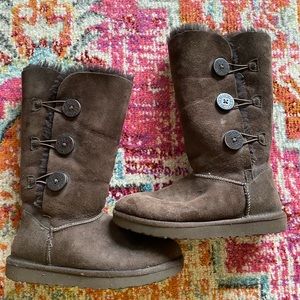 Chocolate Ugg Bailey Button Boots